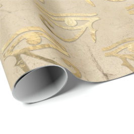 Horus Gold ägyptische Hieroglyphics Papyrus Geschenkpapier