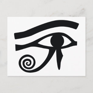 Horus Hieroglyphic Postkarte