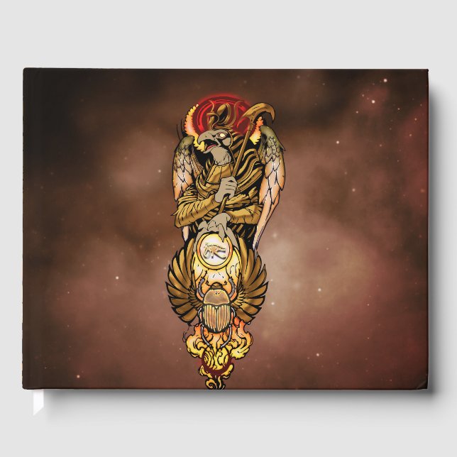 Horus mit allen Augen Gästebuch (Vorderseite)