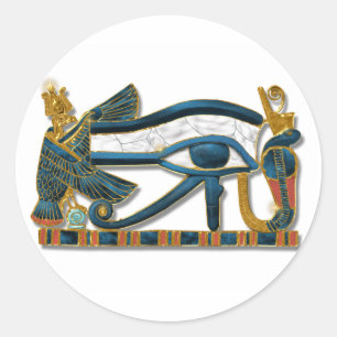 Horus-Pektorale Runder Aufkleber