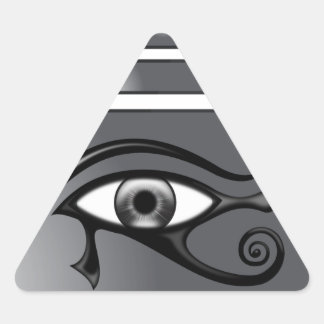 Horus pyramidisiert dreieckiger aufkleber
