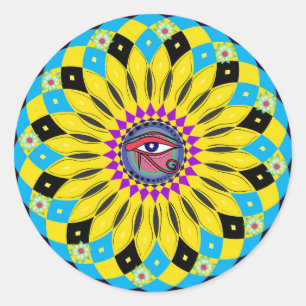Horus Sonnenblume Mandala Sticker