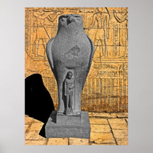 Horus Statue, Edfu, Ägypten (1) Poster