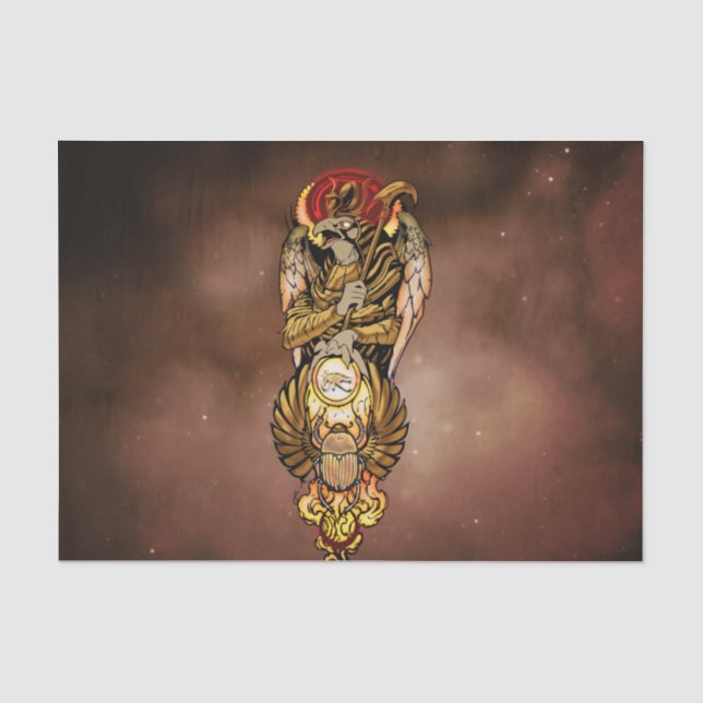 Horus with all seeing eye seidenpapier (Vorderseite)