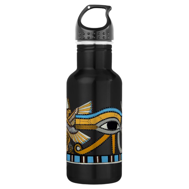 Horusauge Edelstahlflasche (Vorderseite)