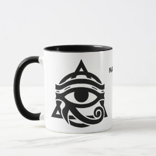 Horusauge individuelle Name Tasse