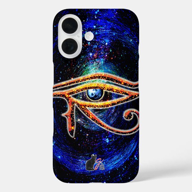 Horusauge iPhone 16 Hülle (Rückseite)