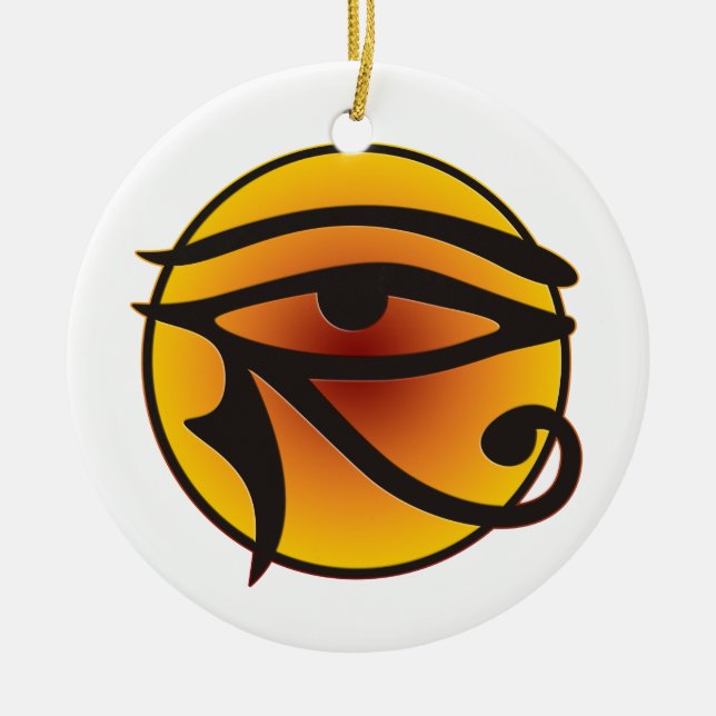 Horusauge Keramikornament (Vorne)