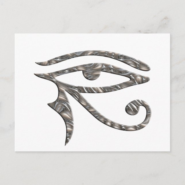 Horusauge - SILBER Postkarte (Vorderseite)