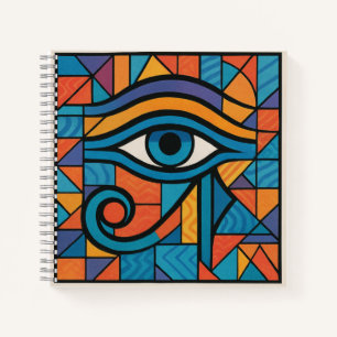 Horusspirale Ägyptische Mystik Kunst Notizbuch