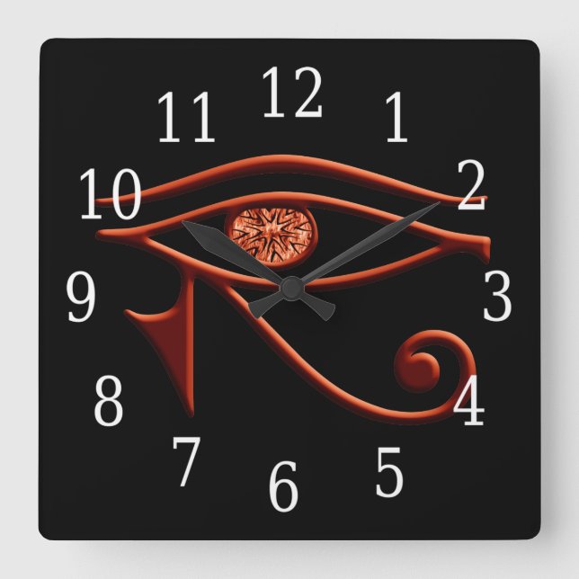 Horusuhr Quadratische Wanduhr (Vorderseite)