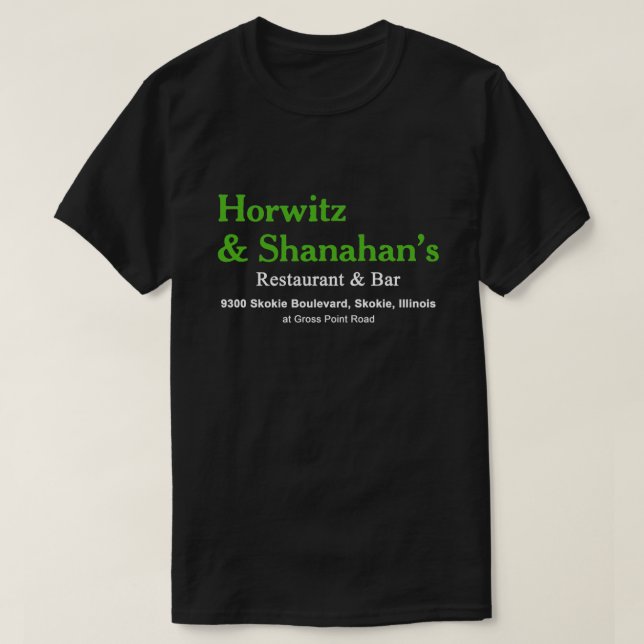 Horwitz & Shanahan's Restaurant and Bar, Skokie T-Shirt (Design vorne)