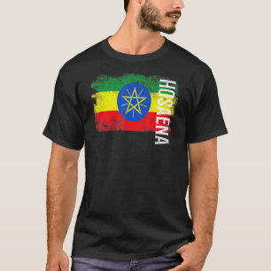 Hosaena Äthiopien Flagge für Äthiopier Männer Frau T-Shirt