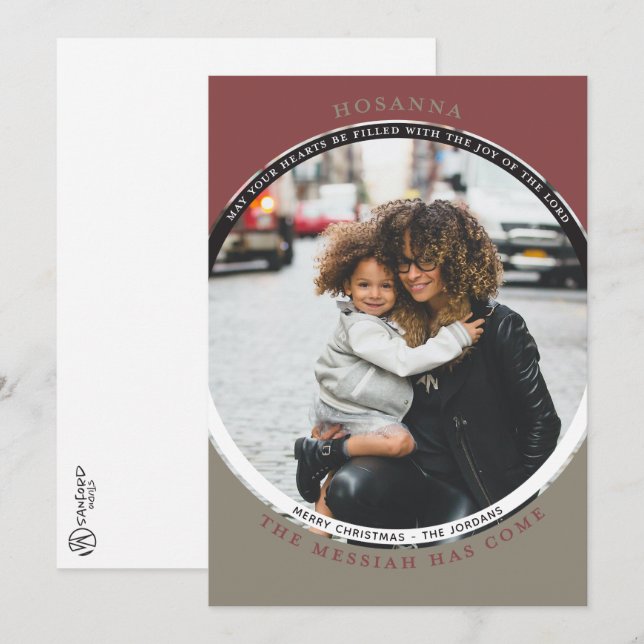 Hosanna Foto Card Karte (Vorne/Hinten)