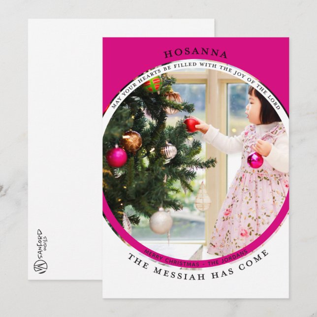 Hosanna Foto Card Karte (Vorne/Hinten)