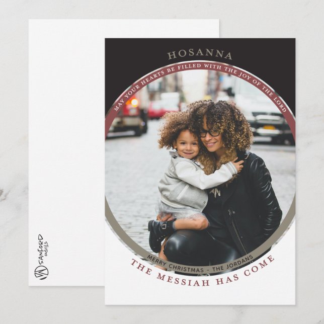 Hosanna Foto Card Karte (Vorne/Hinten)