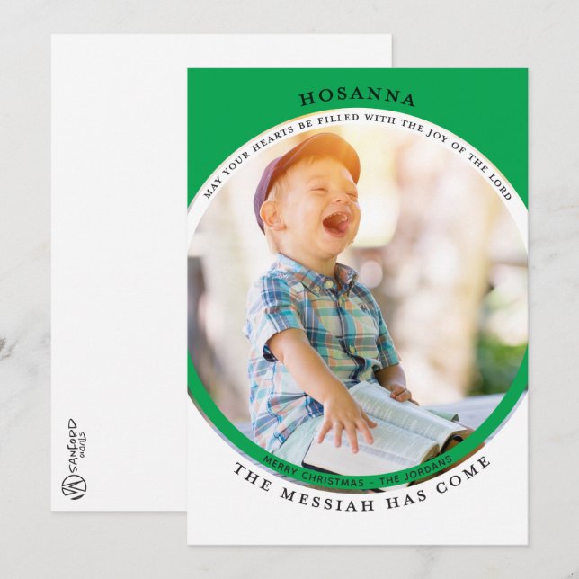 Hosanna Foto Card Karte (Vorne/Hinten)