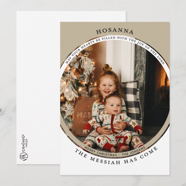 Hosanna Foto Card Karte (Vorne/Hinten)