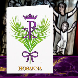HOSANNA Palm Sunday Card (John 12:12-15) Karte