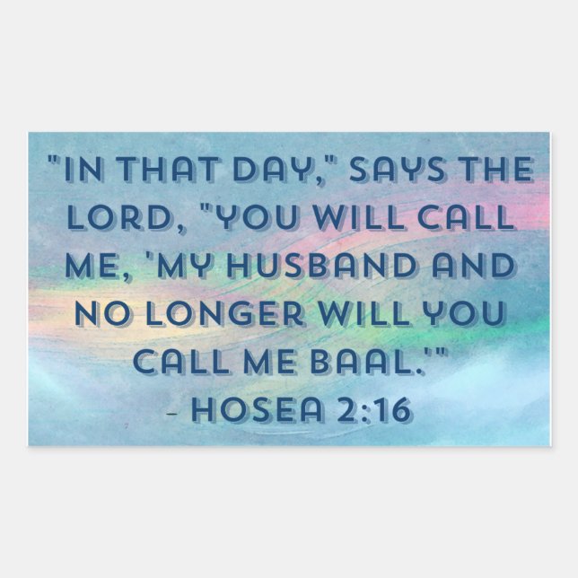 Hosea 2:16 Stickers (Vorderseite)
