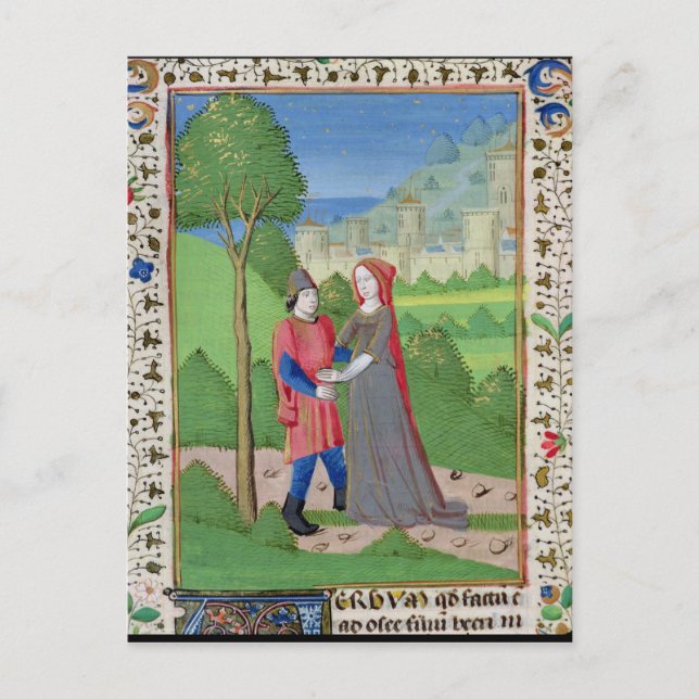 Hosea und die Prostituierte aus der Bibel Postkarte (Vorderseite)