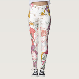 Hosen mit modernem Blumenmuster Leggings