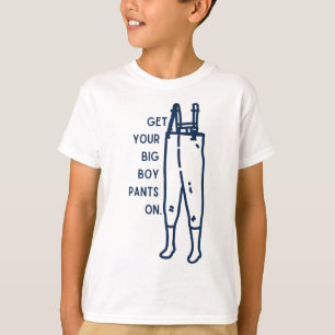 Hosen Sie Ihre Jungs auf der lustigen Angeljagd T-Shirt