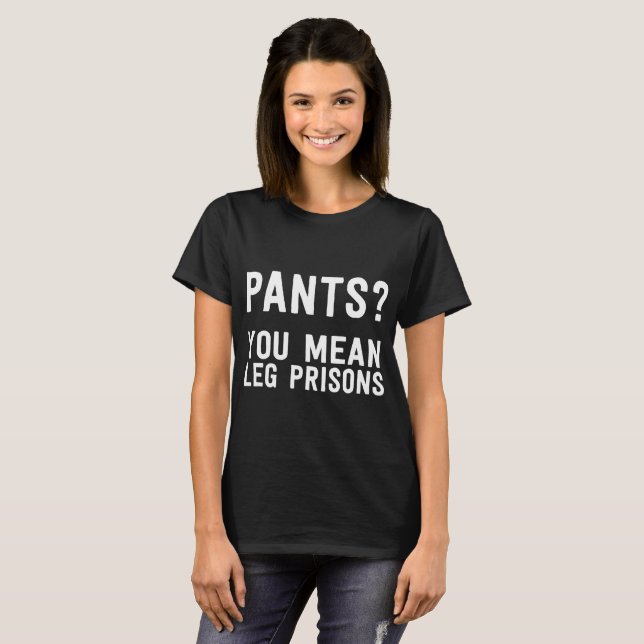 Hosen sind gerade Bein-Gefängnis-T - Shirt (Vorne ganz)