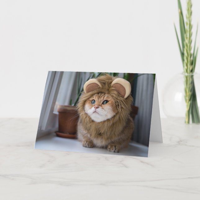 Hosico Löwe Karte (Vorderseite)
