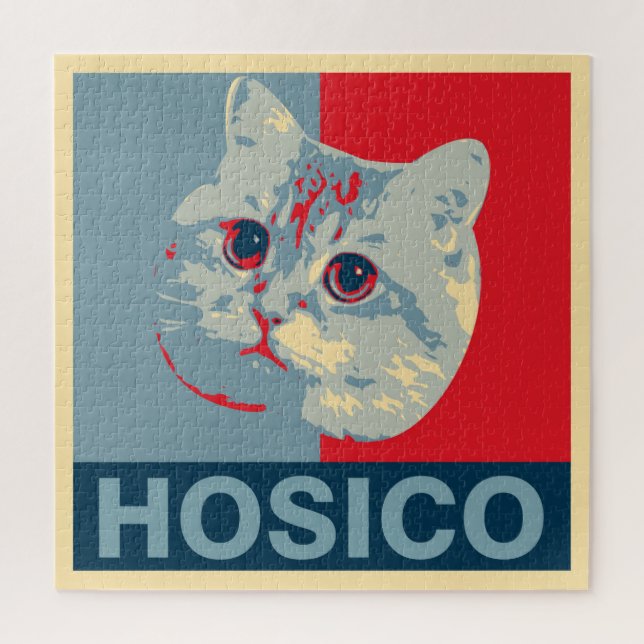Hosico - Red Blue Illustration (Vertikal)