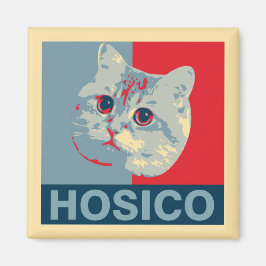 Hosico - Red Blue Illustration Magnet