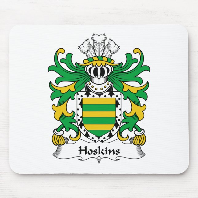 Hoskins Familienwappen Mousepad (Vorne)