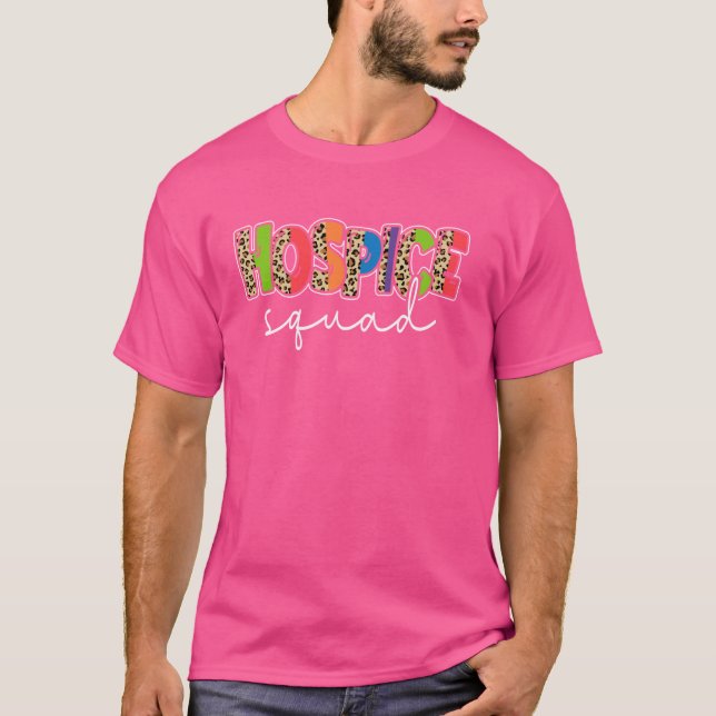 Hospad Hospice Aide Nurse Leopard T-Shirt (Vorderseite)