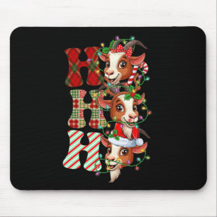 Hospho Goats Santa Claus Hat Reindeer Merry Christ Mousepad