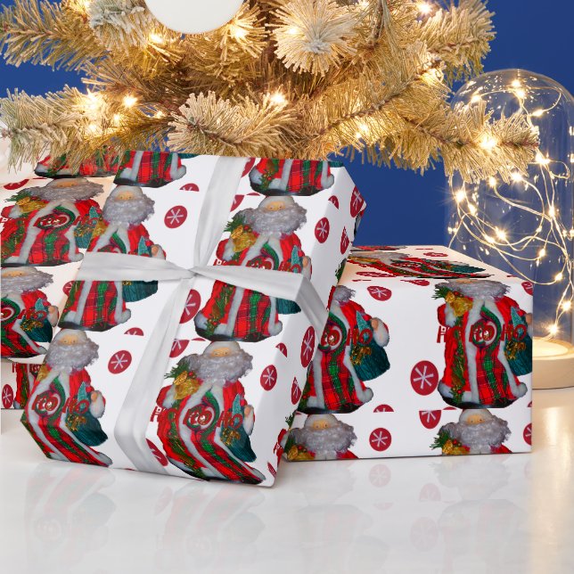 Hospho Happy Santa Merry Weihnachten Glückwunsch U Geschenkpapier (Feiertage)