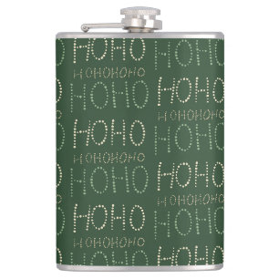 Hospho Weihnachtsgrün Wrapping Paper Flachmann