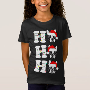 Hosphor Niedlich French Bulldog Welpe Weihnachten T-Shirt