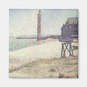 Hospice and Lighthouse, Honfleur von Georges Seura Magnet