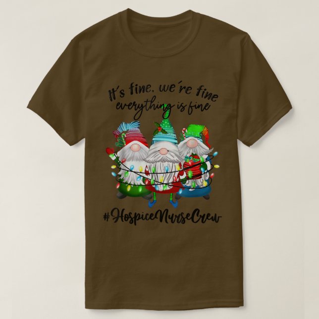 Hospice Nurse Crew Die Schweizer Krankenschwester  T-Shirt (Design vorne)