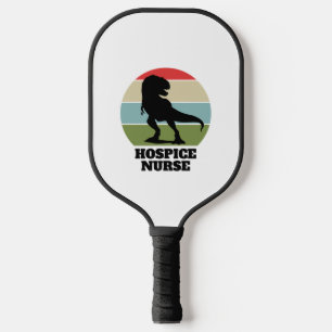 Hospice Nurse Dinosaur Pickleball Schläger