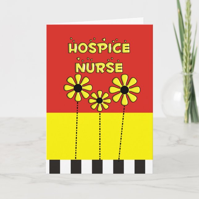 Hospice Nurse Geschenke Dankeskarte (Vorderseite)
