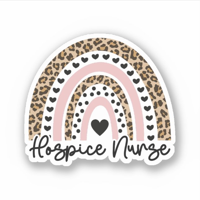 Hospice Nurse, Hospice RN Nurse Apprecife Geschenk Aufkleber (Vorderseite)