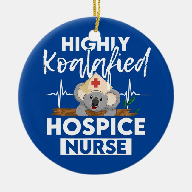 Hospice Nurse Koalified Nursing RN Keramik Ornament (Vorne)