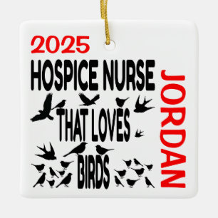Hospice Nurse Lieben Vögel CUSTOM Keramikornament