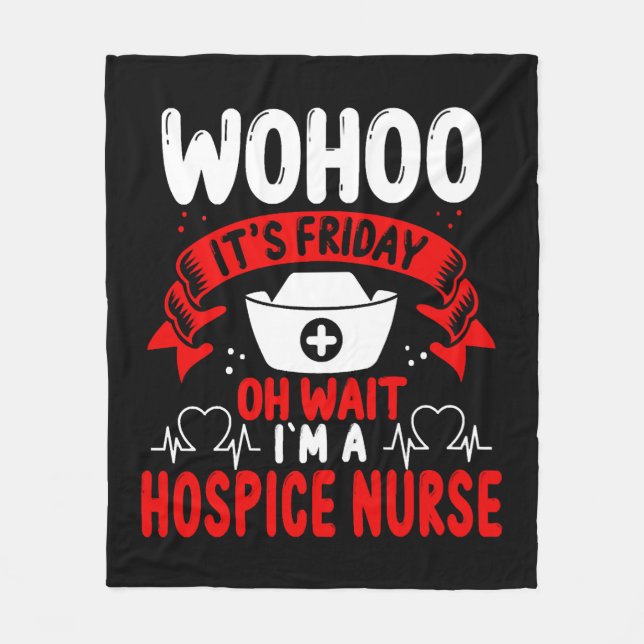 Hospice Nurse Squad Stethoscope Hospice Pflege Fleecedecke (Vorderseite)