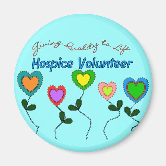Hospice Volunteer Shirts und Geschenke Magnet (Vorne)