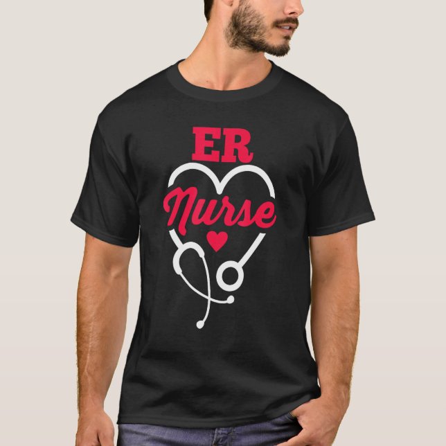 Hospital Emergency Room Nurse Crew Nursing RN ER N T-Shirt (Vorderseite)