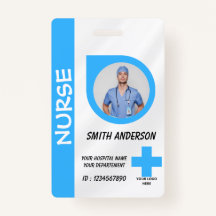 Hospital Employee Logo & Photo ID Badge