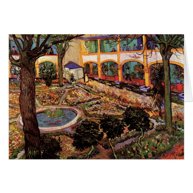 Hospital in Arles - Hof von Vincent van Gogh (Vorderseite (Horizontal))