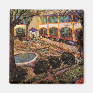 Hospital in Arles - Hof von Vincent van Gogh Magnet